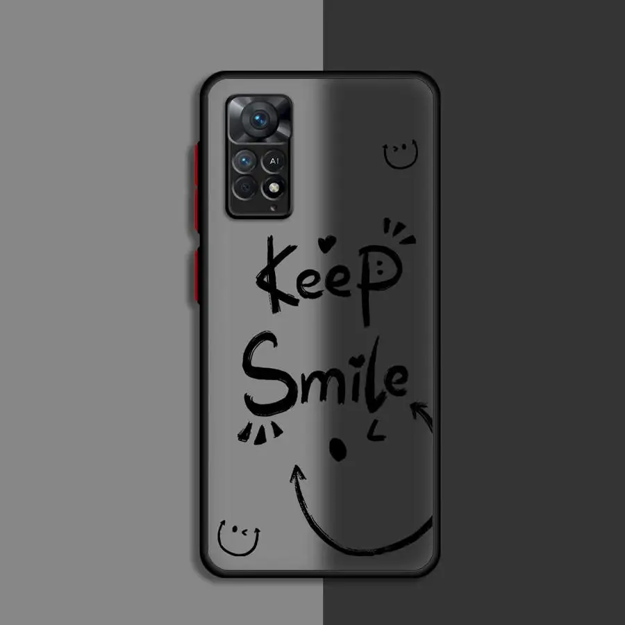 Smiling Face Phone Case for Xiaomi Redmi Note 11 Pro 5G 12S 11S 12 13 ProPlus 10S 10 Pro 13 5G 7 9 8 Pro 9S Cover