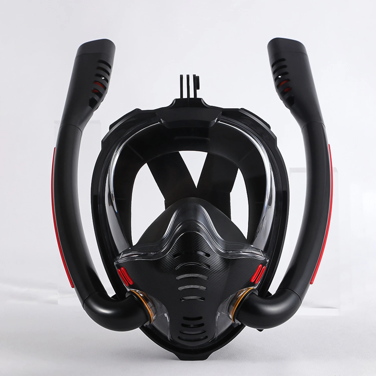 

Dual Snorkeling Mask 180 Degree Panoramic View Underwater Adventure Goggle Mask HD Waterproof Professional Equipment