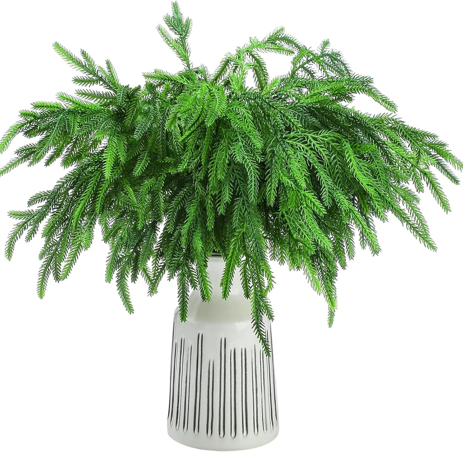 أنبوب واحد نباتات اصطناعية إبر الصنوبر عيد الميلاد ديكور للطاولات مهرجان المنزل في الهواء الطلق حديقة شجرة عيد الميلاد إكليل الملحقات