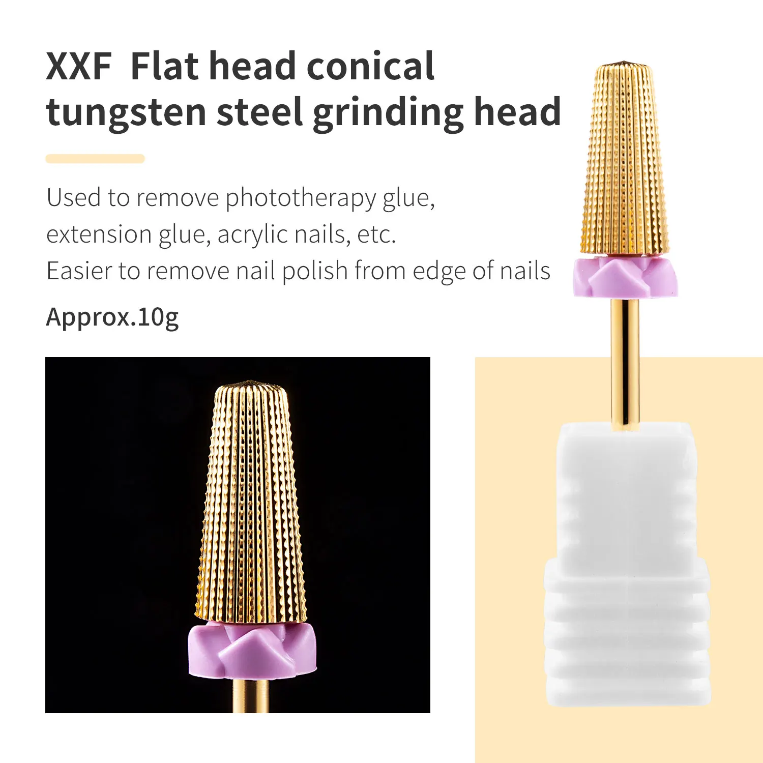 التنغستن كربيد مسمار لقمة ثقب مسمار الفن معدات تدوير المطاحن القاطع ملحق طلاء الأظافر UV جل إزالة مانيكير أداة #3