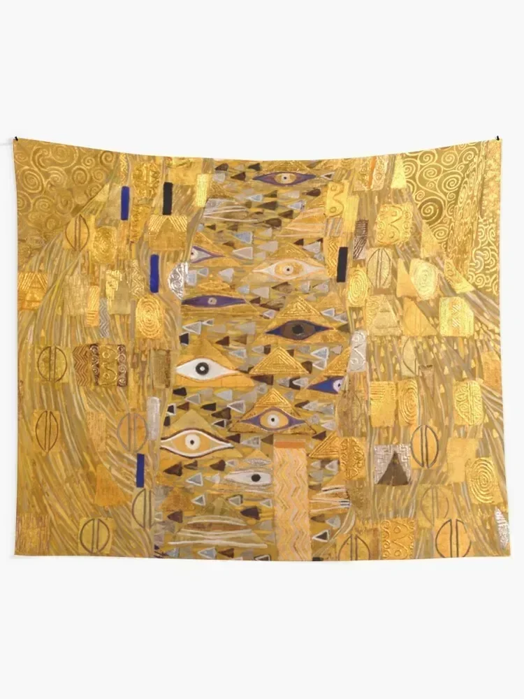 Adele Bloch-Bauer I - Detail by Gustav Klimt Gold Tapestry Room Aesthetic Wall Tapestries Tapestry