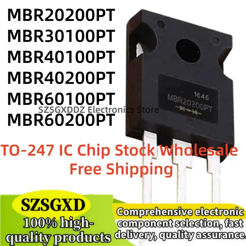 5-10Uds nuevo MBR40200PT MBR60100PT MBR60200PT MBR20200PT MBR30100PT MBR40100PT TO-247 IC Chip Stock Wholesale Free Shipping