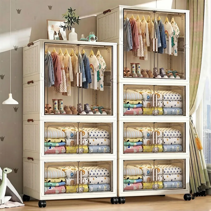 Multifunction Storage Cabinet Folding Locker Closet Organizer Multi-scene Storage Multi-Specification Foldable Furniture