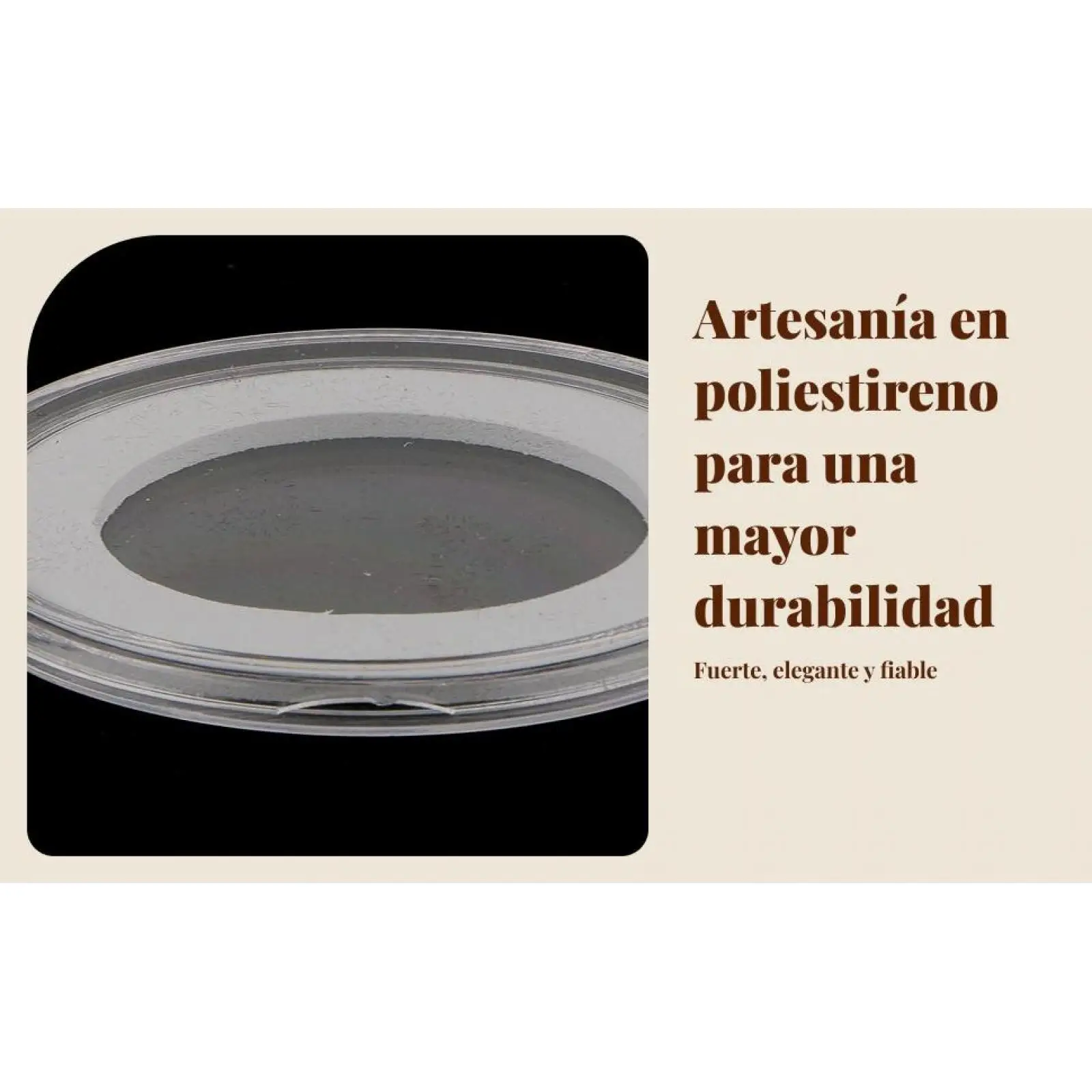 Coin Box 38mm Polystyrene Transparent Hard Shell Protective Display for Commemorative Coin Collection