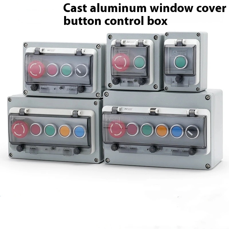 

Cast Aluminum Outdoor Waterproof Button Control Box with Metal Hard Shell Box Industrial Fan Elevator Start and Stop