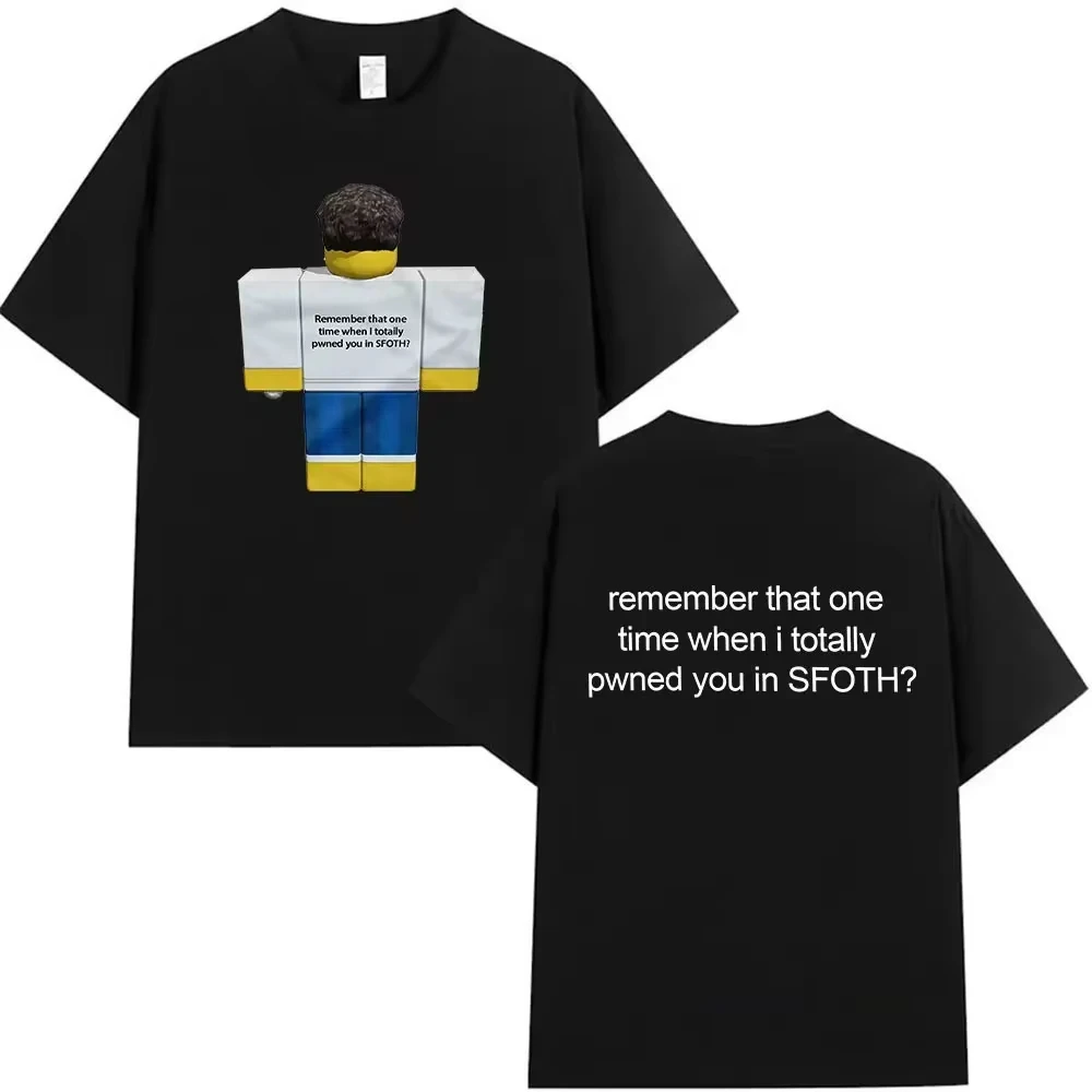 Lustiges Blame John Meme T-Shirt mit Shedletsky Forsaken Aufdruck, Kurzarm-T-Shirts für Männer und Frauen, Lässiges Baumwoll-T-Shirt von hoher Qualität – Detail 8