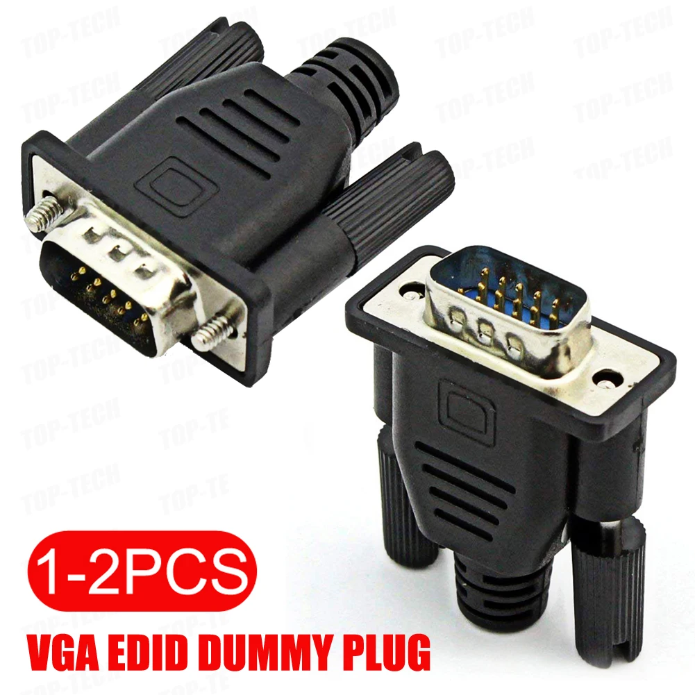Vga Edid Dummy Plug 1920X1080P Laag Stroomverbruik Virtueel Scherm Headless Ghost Display Emulator Voor Headless Pc