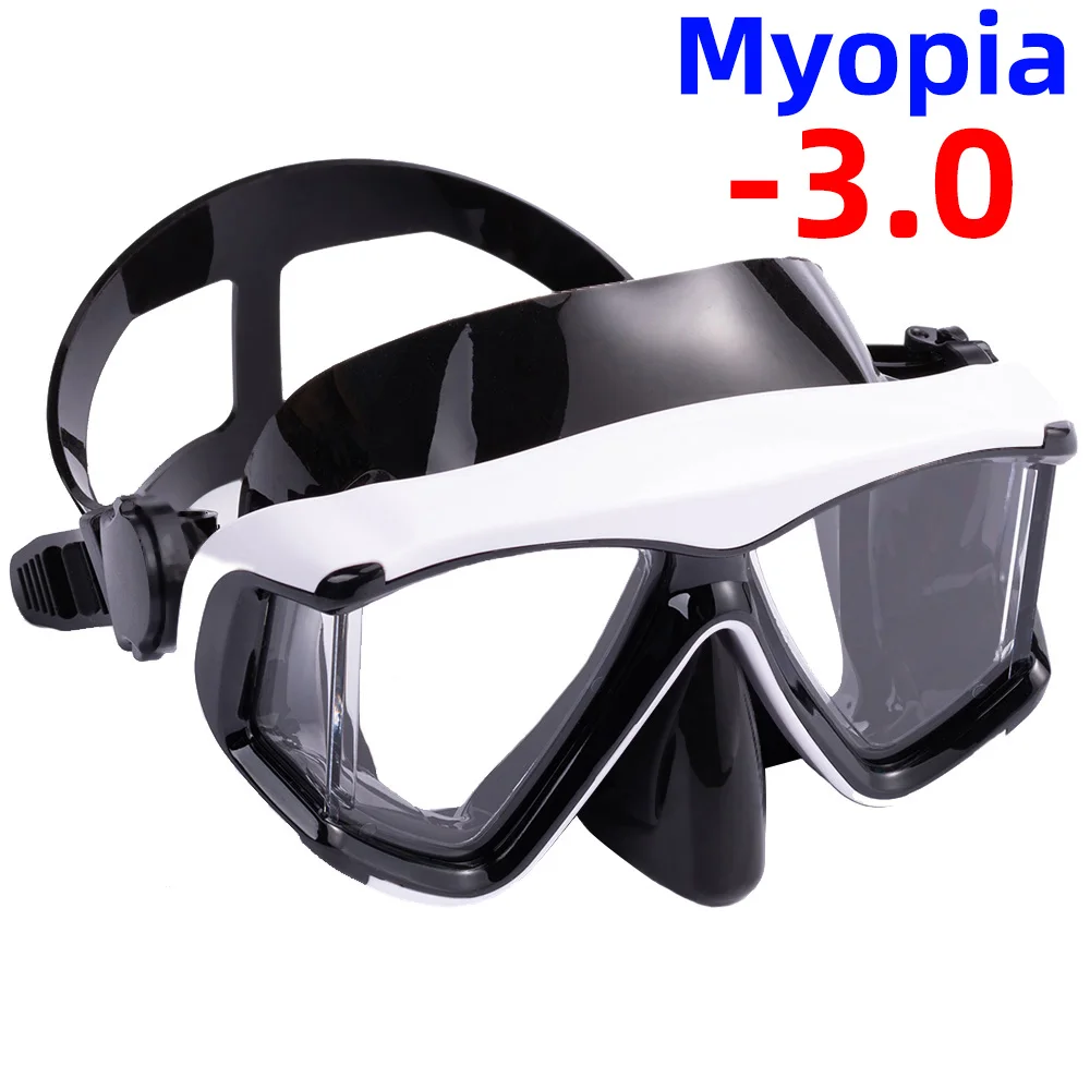 Optische Myopie Schnorchel Tauchmaske Schwimmbrille Kurzsichtige Kurzsichtige Ausrüstung Panorama Weitsicht Erwachsene Jugend -1,0 bis -6,0