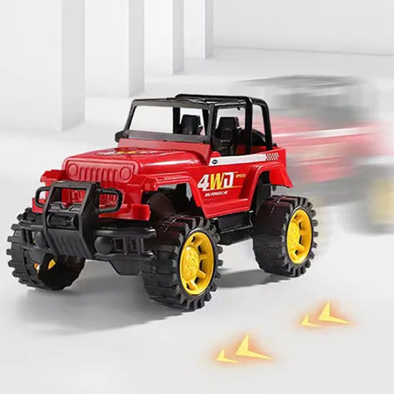 

Children's Off-road Car Toy Plastic Diecast Miniature Toy Model SUV Vehicles Car Inertia Truck 23cm Model Toys for Kids Gifts