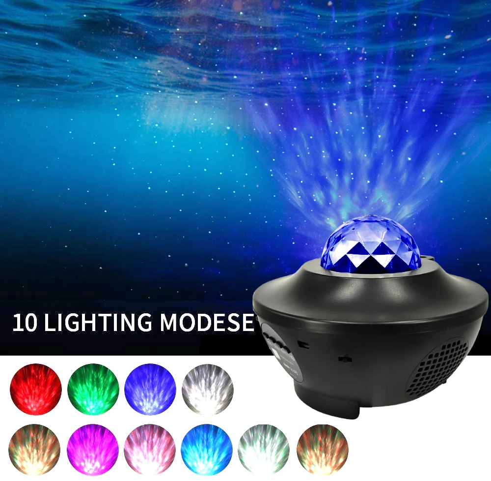 Whole Sale Star Projector Night Lamp Nebula Projector Starry Ocean Wave Projector star Mood Magic Night Light