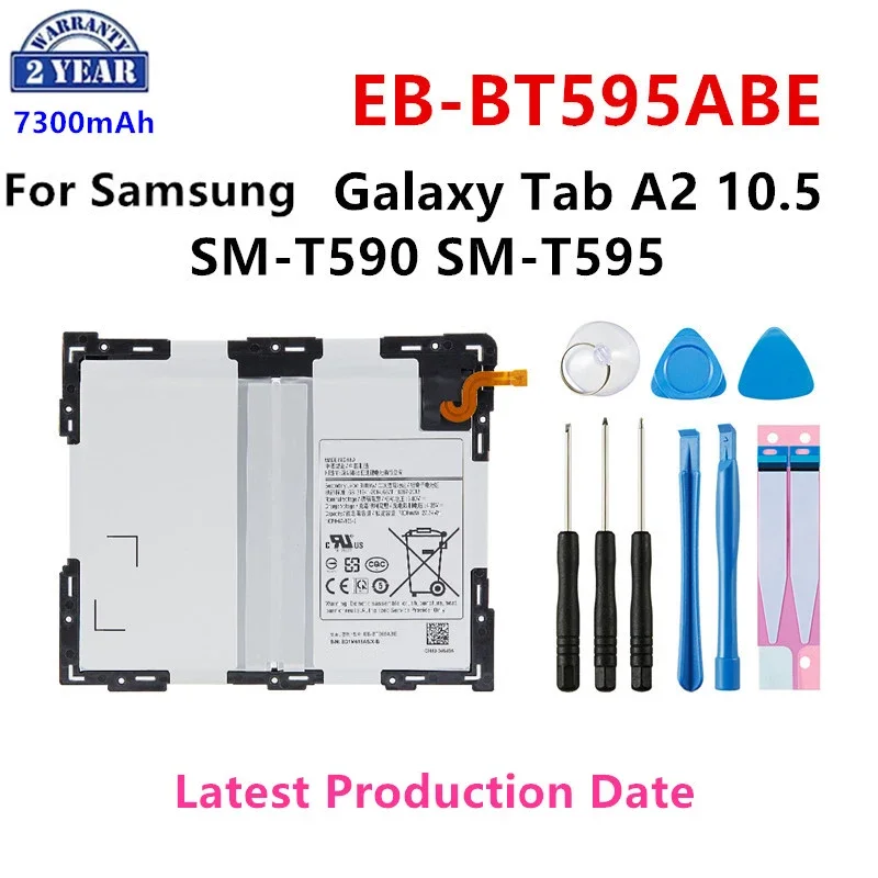 

Brand New EB-BT595ABE 7300mAh Replacement Tablet Battery For Samsung Galaxy Tab A2 10.5 SM-T590 SM-T595 T590 T595 +Tools