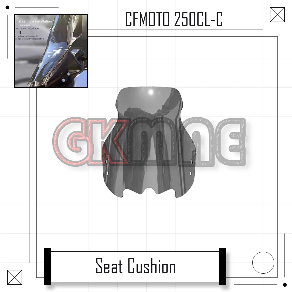 

For KYMCO KRV180 KRV 180 Motorcycle Modification Windshield Lncreased Height Windshield Raised Chest-protecting Rain Shield