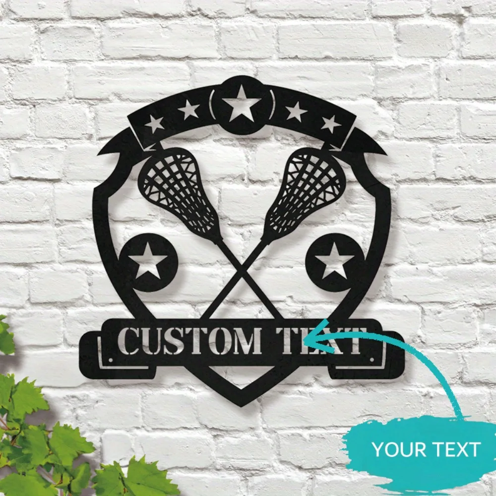 Personalized All - Star Lacrosse Metal Sign for Wall Decoration Ideal for Enthusiasts Suitable for Various Settings Custom Sign