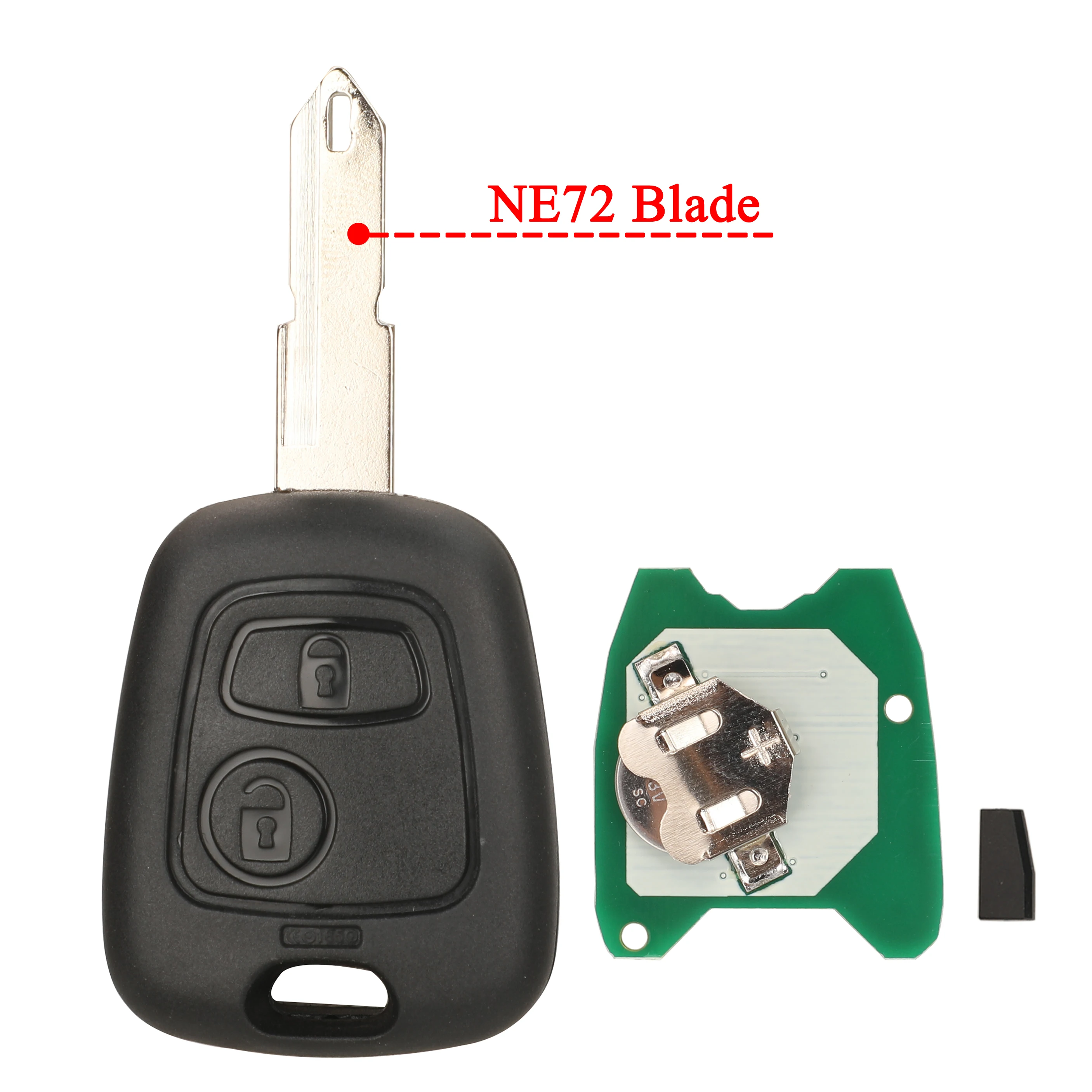 Jingyuqin 433 MHz Afstandsbediening Autosleutel ID46 4D70 Chip voor Citroen C1 C3 Peugeot 107 Toyota Aygo 2005-2014 VA2 HU83 NE72 NE78 SX9 Balde