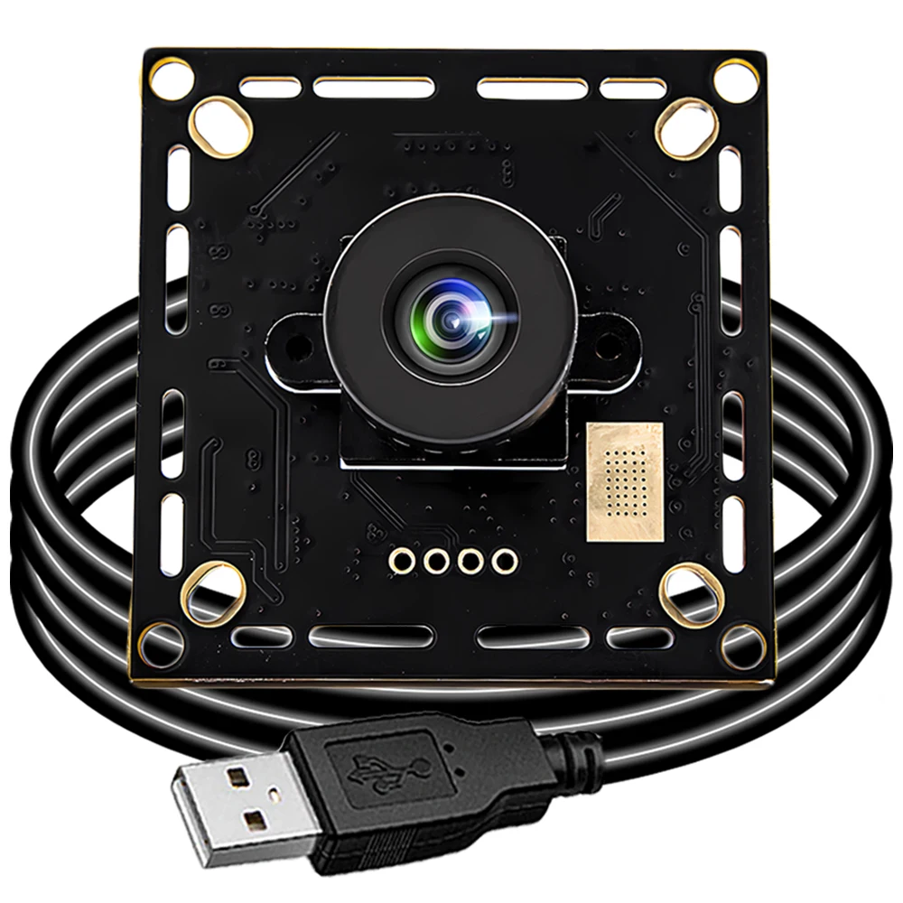 

WGWK 1080P 60FPS USB Camera Module With 4.6mm 63° No Distortion Lens High Speed UVC Plug Play AEC AEB AGC CCTV PCB Board Webcam