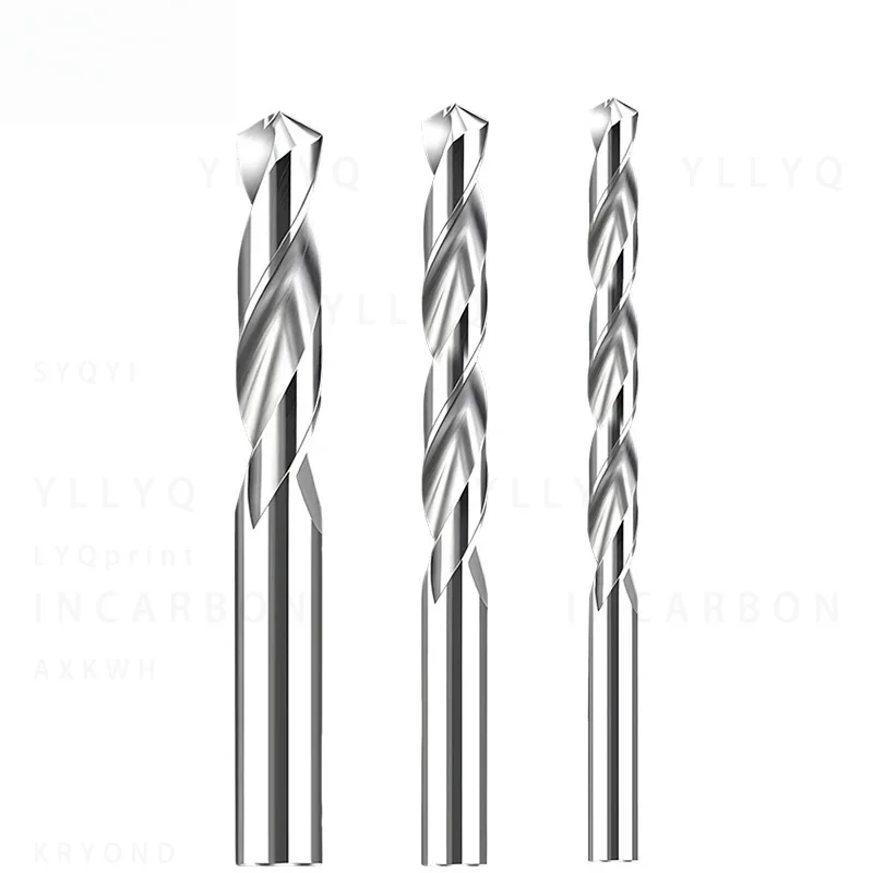 1PCS Solid Tungsten Carbide Drill Bits For CNC 15mm-20mm Bits CNC Hole Machining Tool For Aluminum 40mm/100mm