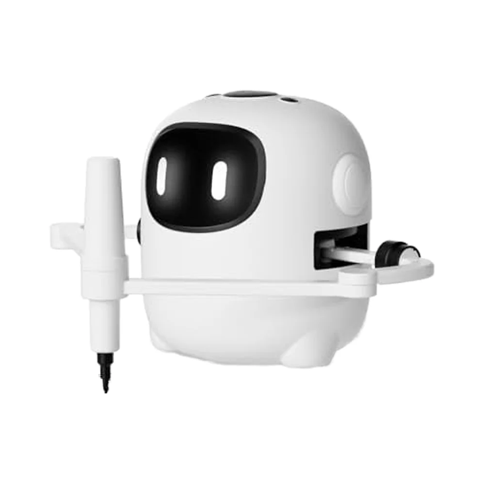 uniqueInteractive Educational Drawing Robot for Kids 150 Voice-Activated Cards Montessori Painting Learning Toys for 3-8 Year Ol