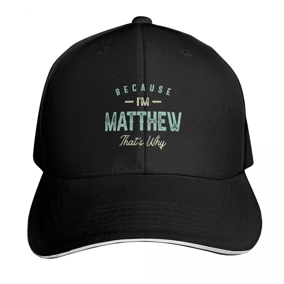 I'm Matthew Funny Personalized Name Baseball Cap Vintage Retro Embroidered Lightweight Packable Gift for Him Her