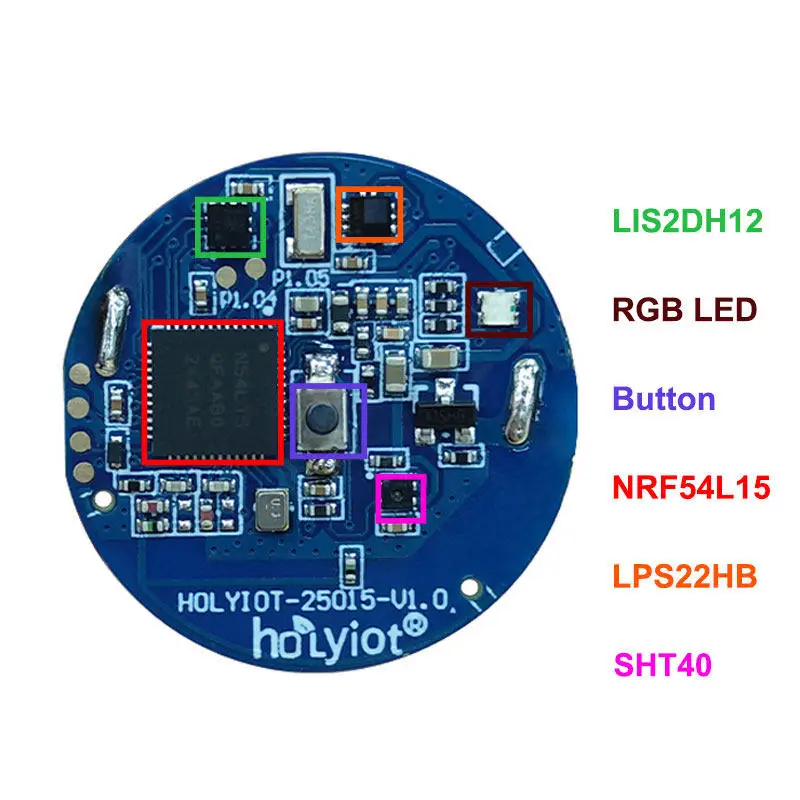 Module de capteur basse consommation NRF54L15 Bluetooth Beacon BLE 6.0 avec température, humidité, pression barométrique et accéléromètre
