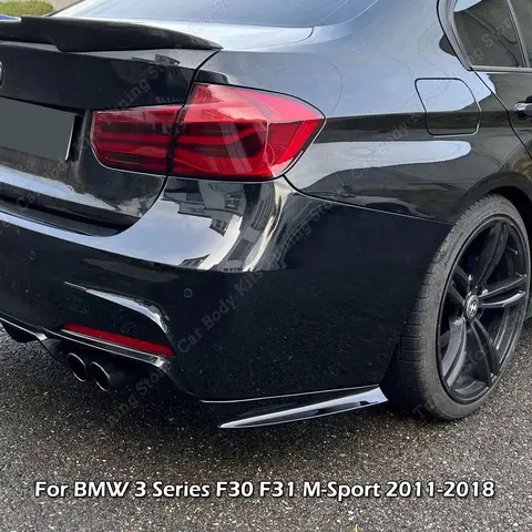 자동차 리어 범퍼 디퓨저 사이드 스플리터 바디 키트, 튜닝 ABS 2011-2018, BMW 3 시리즈 F30 F31 M 스포츠 320i 330i 340i 330d 320d