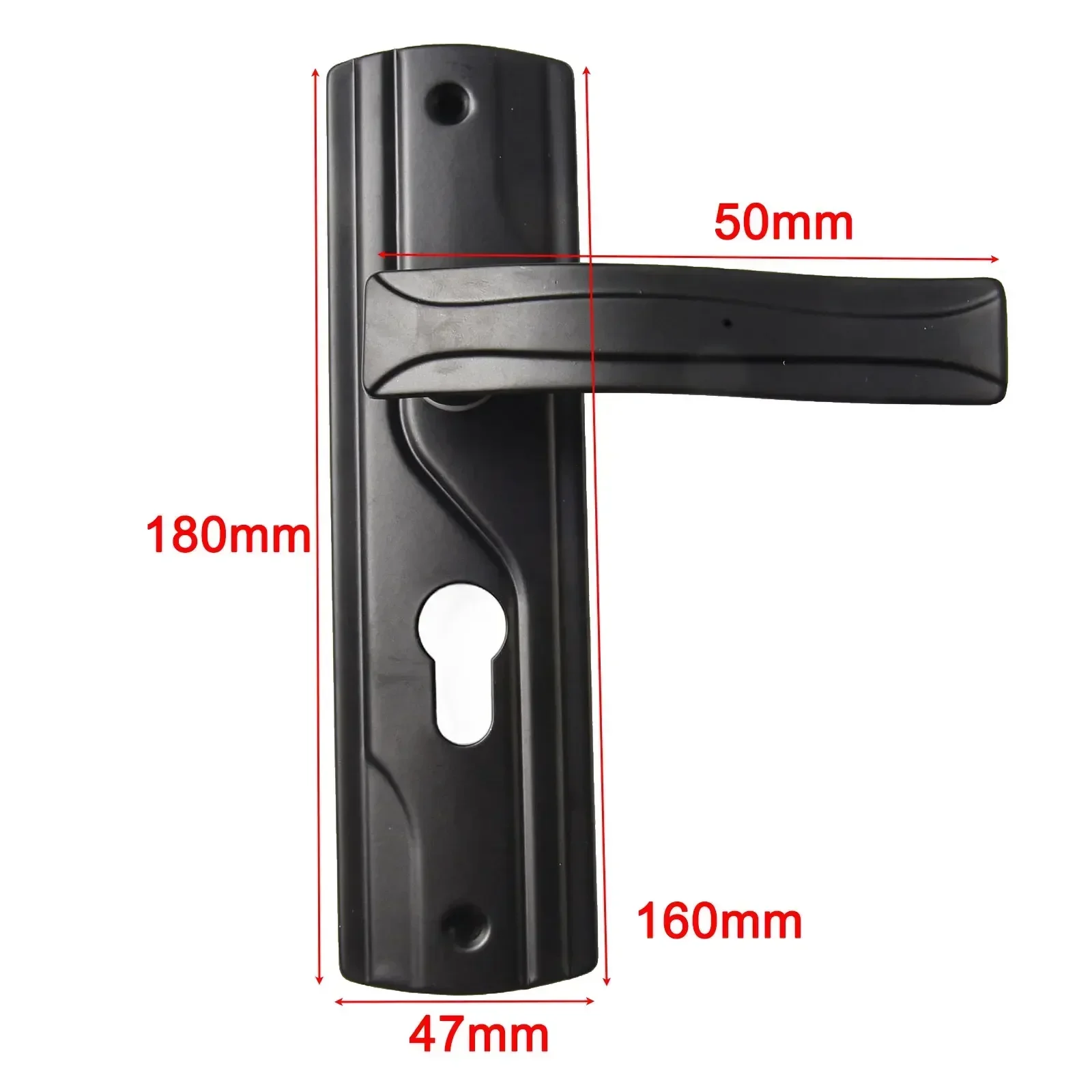 Elegant Appearance Bedroom Lock Set Effortless Locking High-Quality Material Stylish Black Finish For Bedrooms