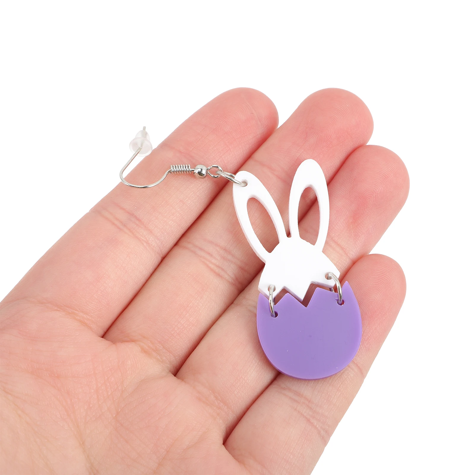 

Shape Earrings Easter Egg Pendant Acrylic Dangle Ear Jewelry For Women Girls Earrings For Women Party Accessories