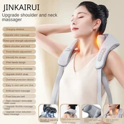 Rechargeable Neck Massager Electric Relax Muscles With Kneading Shoulder Shiatsu Back Massage - Home Body Massager Massage Shawl