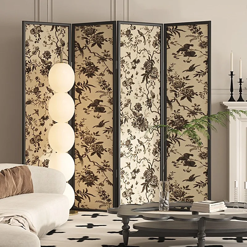 Parete divisoria francese, soggiorno pieghevole, sala da pranzo mobile, decorazione medievale d'ingresso, blocco moderno, solido domestico