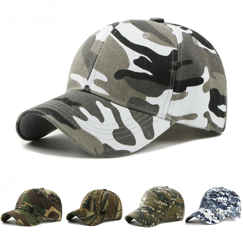 Outdoor Sport Caps Camouflage Hat Baseball Caps Simplicity Tactical Military Army Camo Hunting Cap Hats Adult Cap