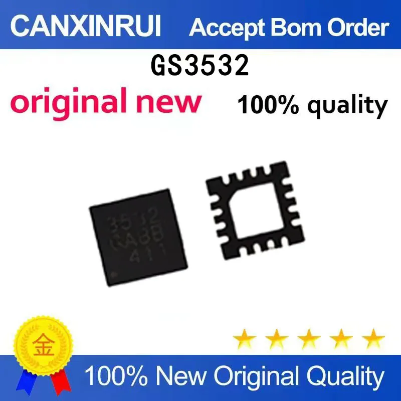 

(5pcs-100pcs）Brand new original GS3532 silk screen 3532 3532 QFN spot chip