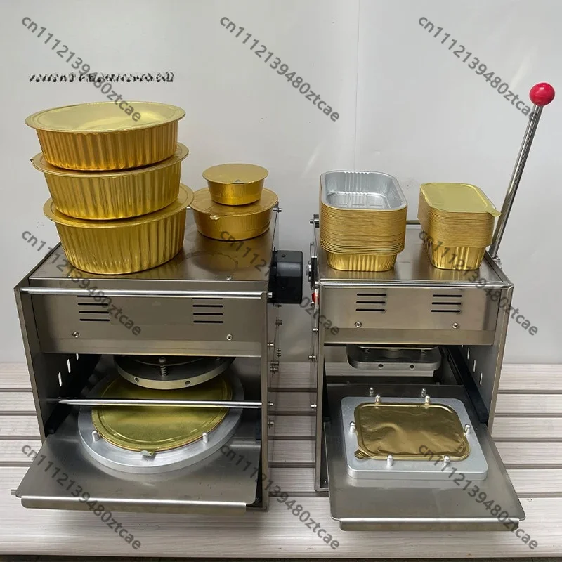 Manual Aluminium Foil Box Sealing Machine Snack Takeaway Food Container Cup Sealer Home Commercial Packaging Sealing Tool