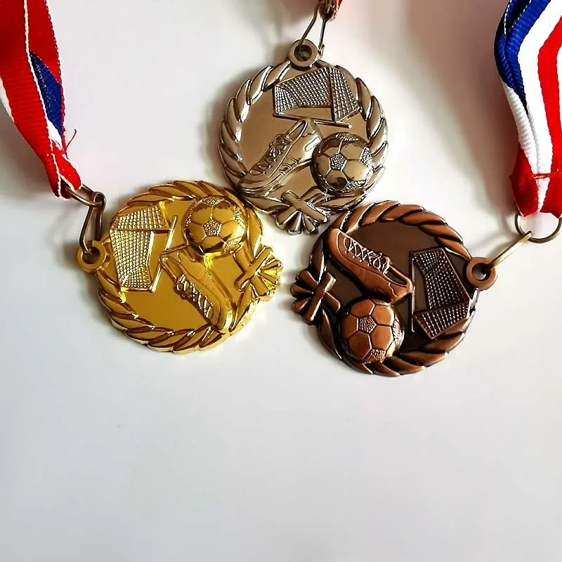 School Games Football Games MEDALS Making gold MEDALS Metal Gold silver bronze MEDALS Football listing games commemorative