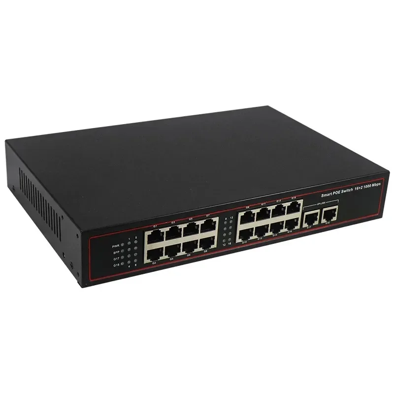 Gigabit network monitoring switch POE24 port + 2 Gigabit network ports commercial grade 48V 380W