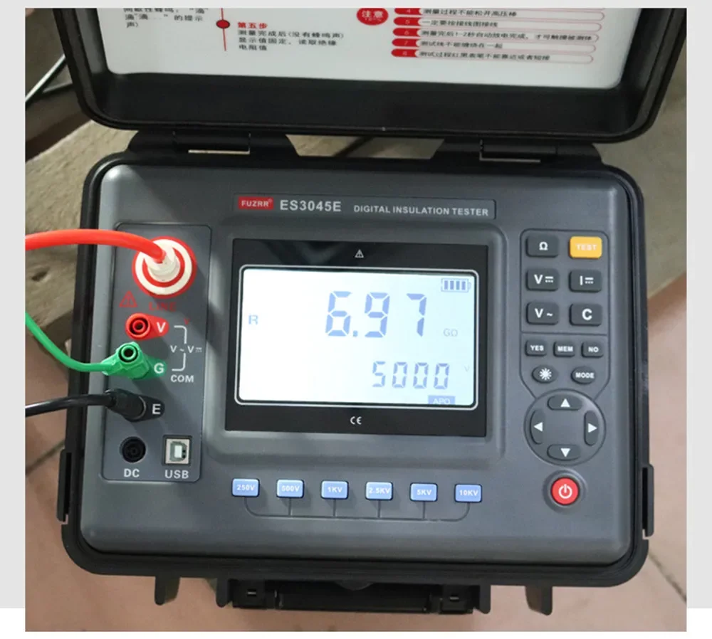 ES3045 Digital insulation resistance meter megohmmeter 5 kV10kV15kV megometro digital insulation test  insulation tester