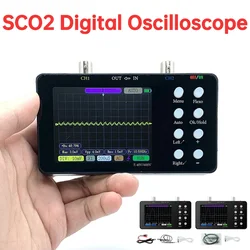 SCO2 oscilloscopio digitale portatile 50M frequenza di campionamento Dual Channel 10MSa/S larghezza di banda analogica una chiave funzione di attivazione automatica della profondità