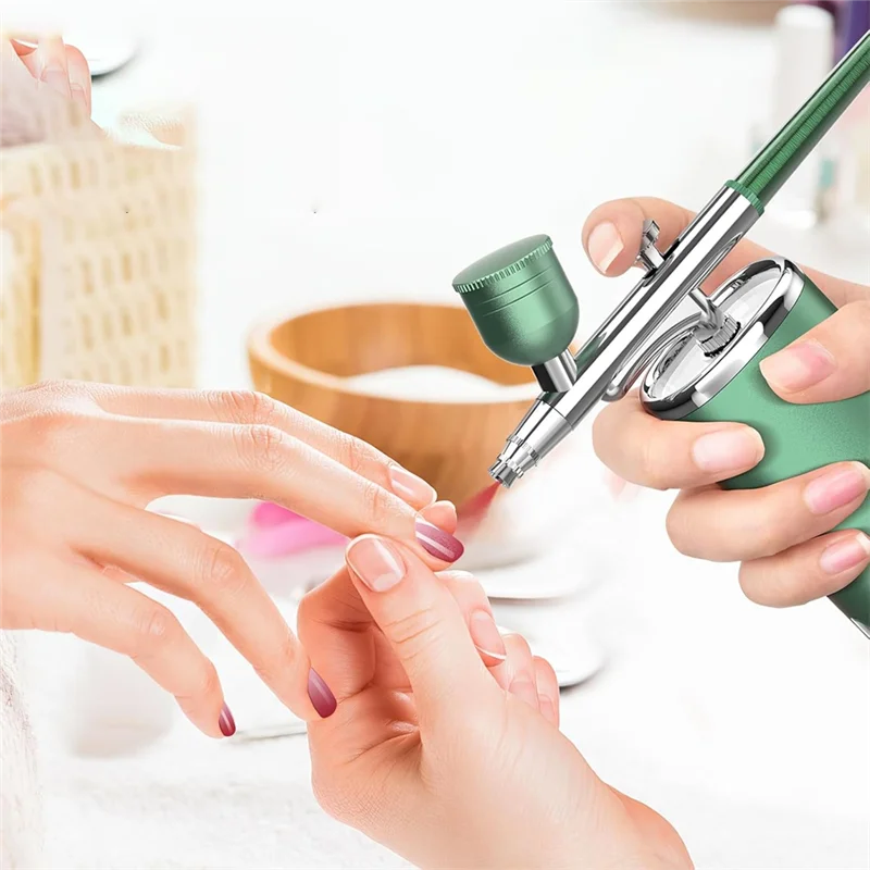 

Airbrush Kit For Nail-Rechargeable Cordless Air Brush With Compressor For Nails Paint Tattoo Art Makeup Painting Cake-AT64