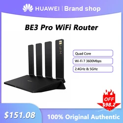 Original Huawei BE3 Pro Router Wi-Fi 7 3600Mbps Network Signal Repeater Quad Core Wireless Amplifier For Home Office