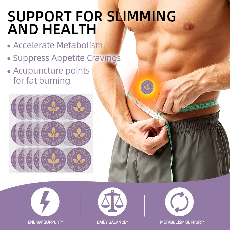 30Pcs=1Bag Fat Burning Patch Waist Fast Burning Weight Lose Weight Products Natural Herbs Navel Sticker Body Shaping Patch W065
