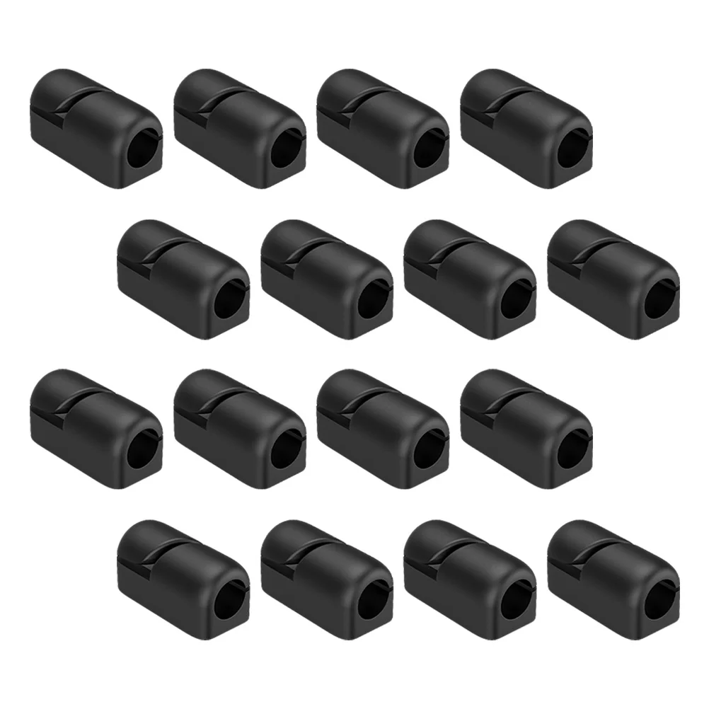 

20 pcs Cable Fixed Clamp Premium Silicone Smooth Edges Home Office Desk Organizer Wire Management Clip Cable Organizers