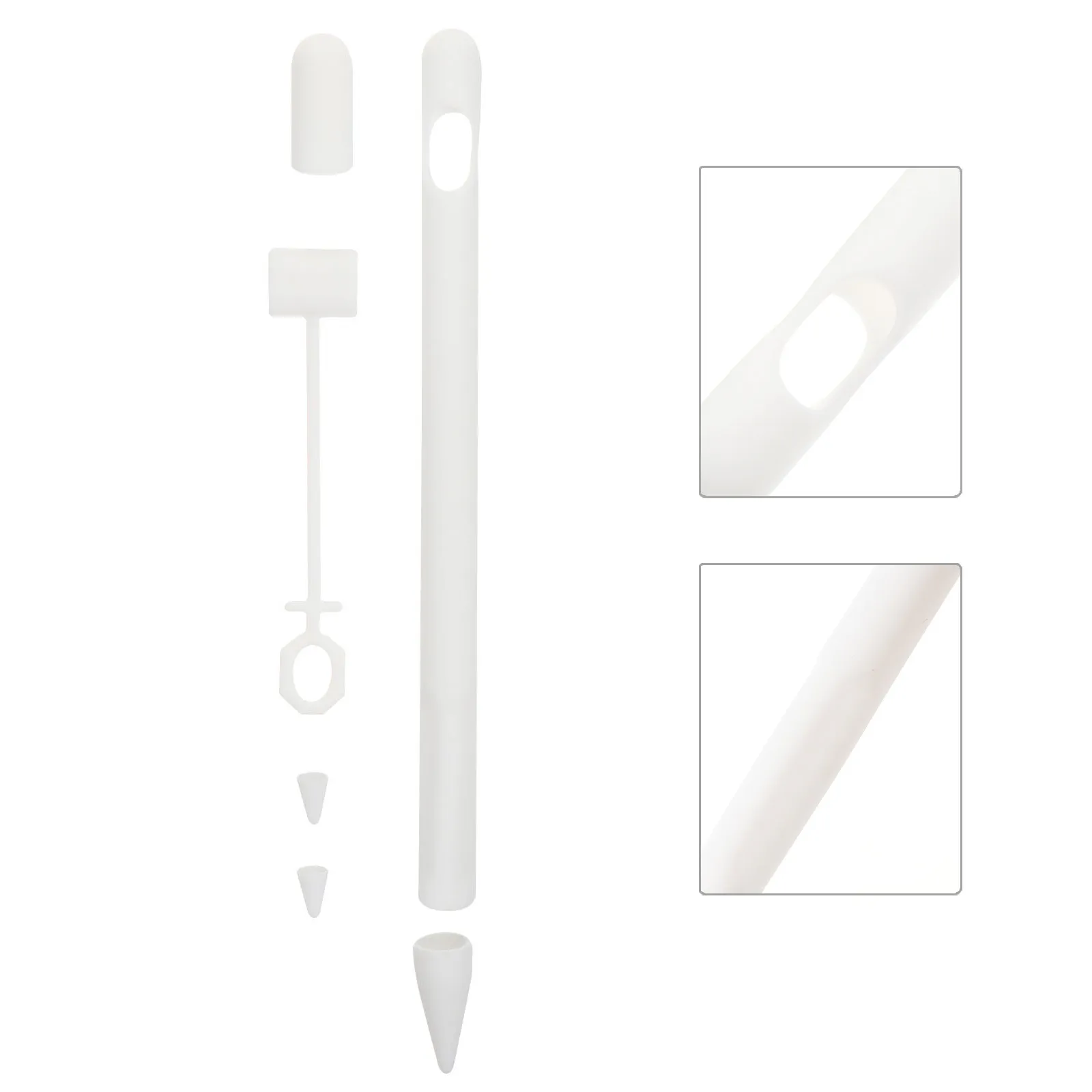 

Pencil 1St Generation Silicone Cover Protective Case for Stylus Pen Anti-Skid Dirt Resistant Lovely Design Comfort