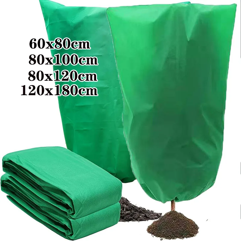 Antifreeze Warm bag Winter Plant Warm Cover Non-woven Plant Anti Freezing Bag In Winter Outdoor Yard Vegetation Anti-Frost Bag