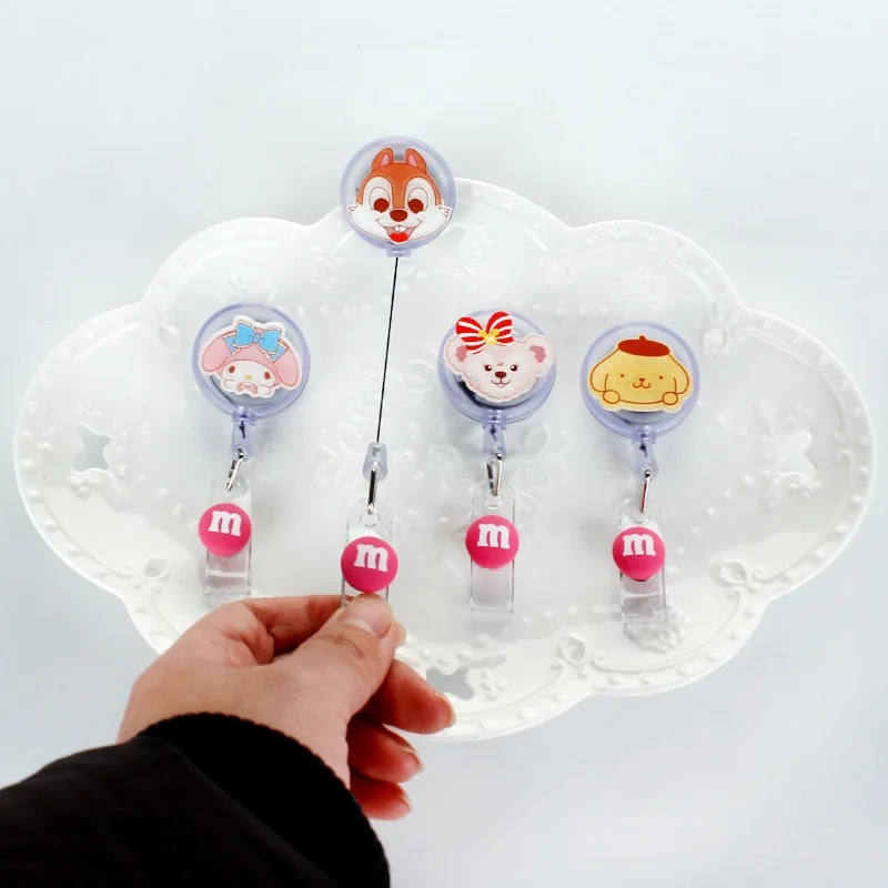 StellaLou LinaBell Duffy For ID Card Holder Scalable Toggle Clip Employee Card Doctor Nurse Chest Card Student Bus Card Holder