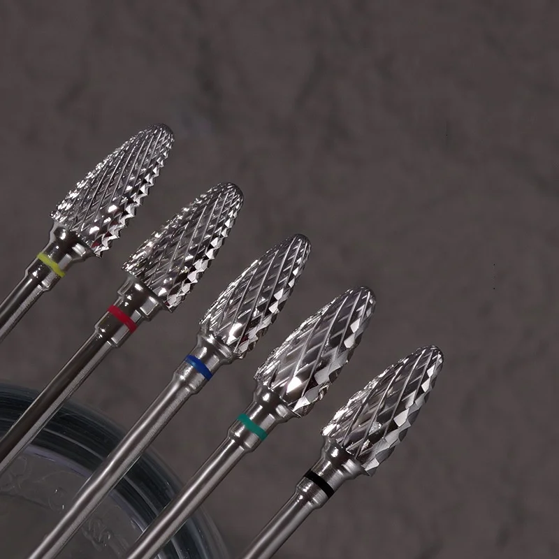 Tungsten Steel Milling Cutter Manicure Nail Drill Bits Electric Nail Files Grinding Bits Mills Cutter Burr Accessories