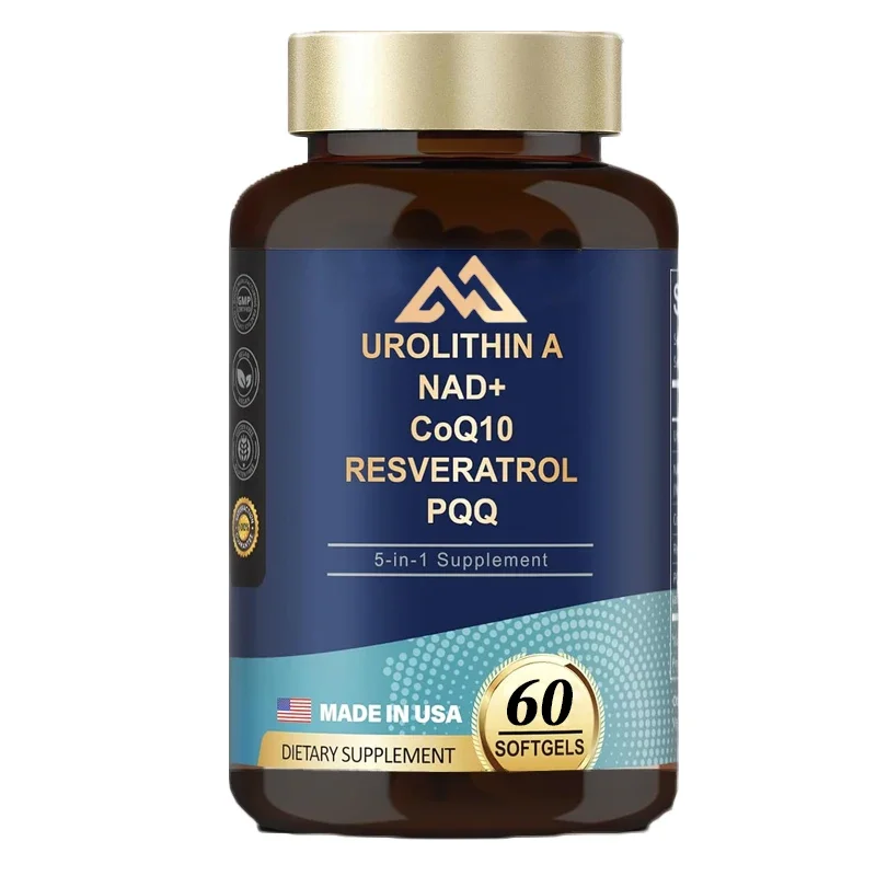 

1000mg urea supplement containing NAD+, CoQ10, resveratrol, and 60 capsules for men and women as muscle energy antioxidants