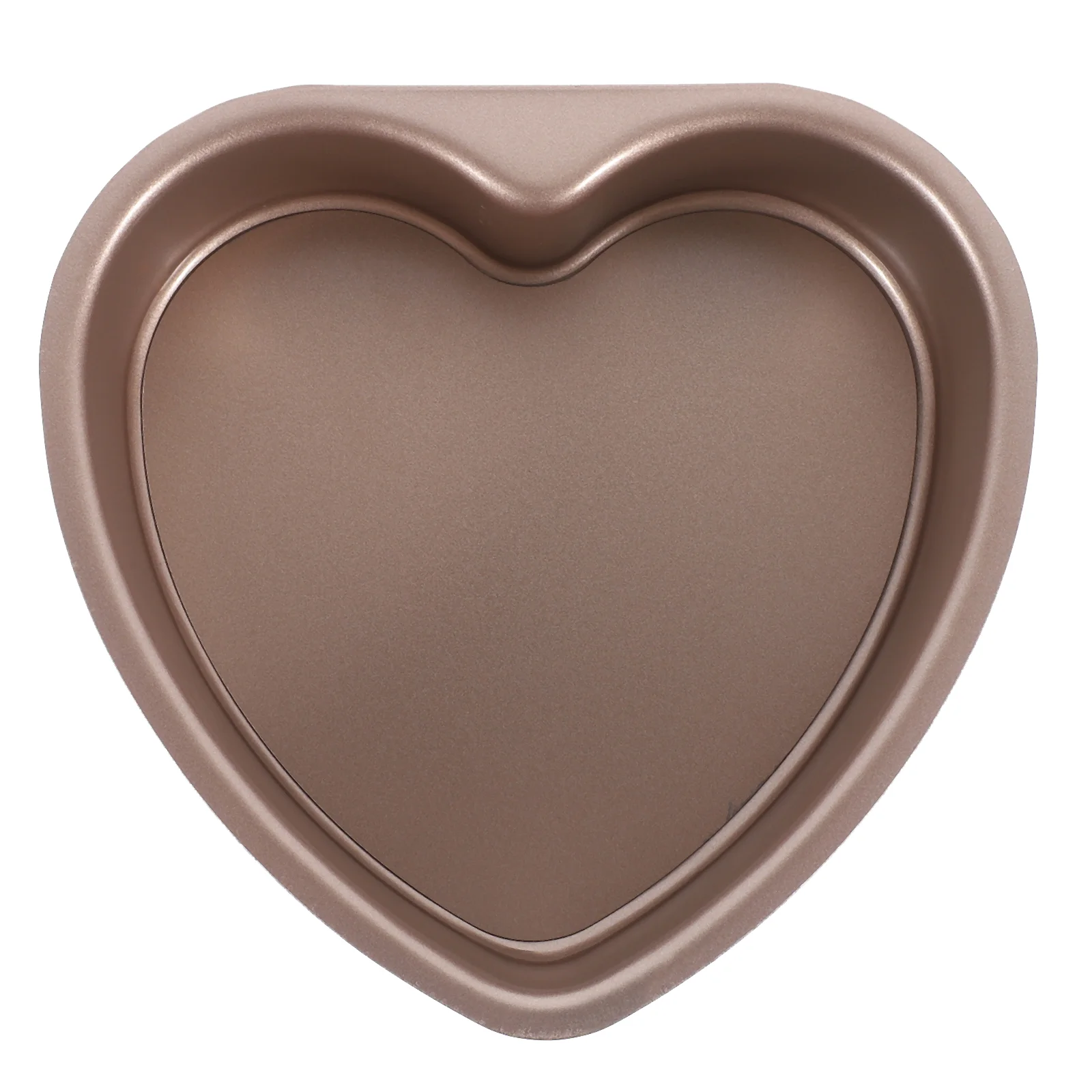 Cake Pan with Lid Heart Shaped Live Bottom Mold Foil Pans Baking Molds Biscuit Golden Stainless Steel