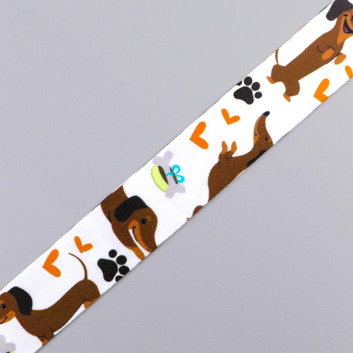 Cute Cartoon Dachshund Lanyard Neck Strap Keychain Card Cover Badge Holder Mobile Phone Hang Rope Keyring Anime Accessories Gift
