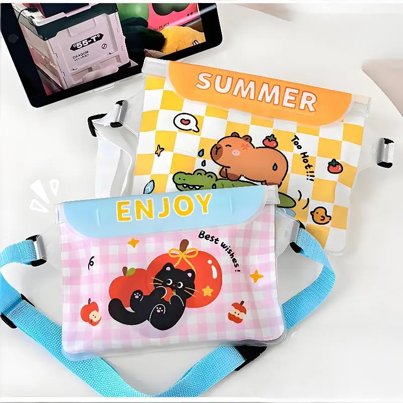 Hot! Large Summer Swimming Storage Bag Waterproof Transparent Swimming Waist Bags Sealing Drift Diving Shoulder Waist Pack Bag