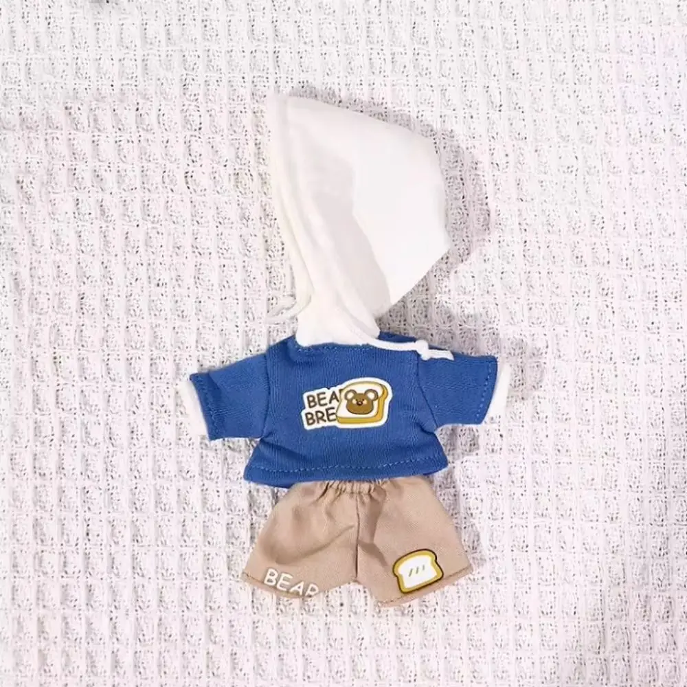 ชุดเสื้อฮู้ดตุ๊กตาแฟชั่น OB11 ชุดลำลองทำมือ ลายหมี ชุดกางเกงขาสั้นฮิปฮอป สำหรับตุ๊กตา BJD 1/12