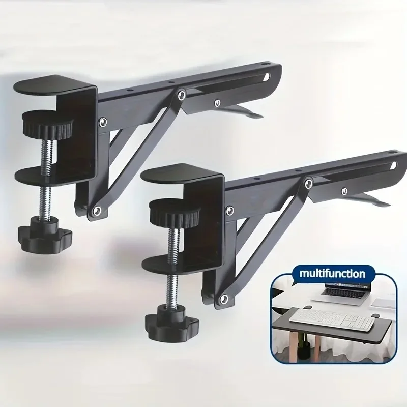 

Folding Bracket Punch-free Keyboard Desktop Support Bracket Storage Rack Retractable Shelf Written Extension Bracket