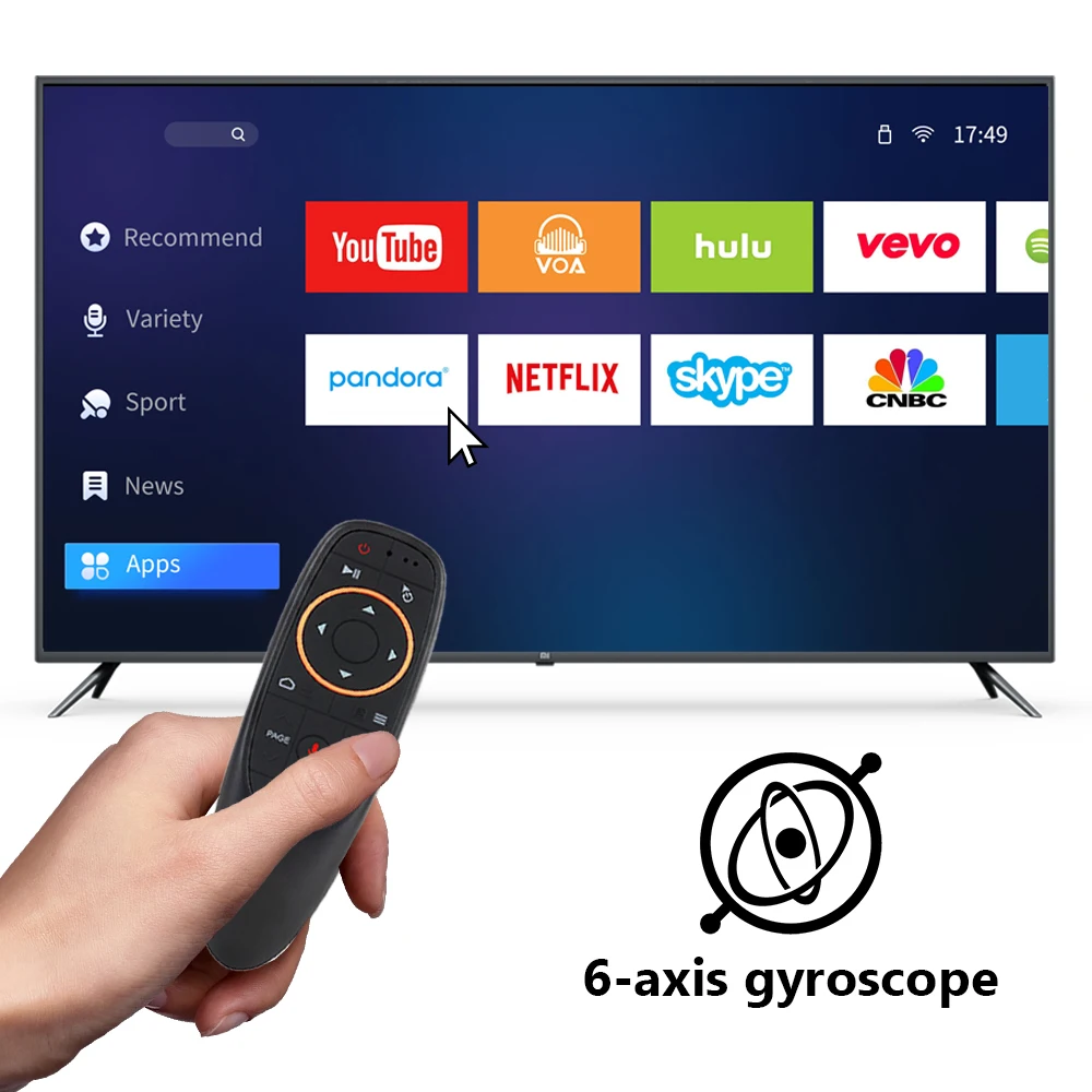 BOXPUT G10S BPR2S Plus 2.4G Bezprzewodowy Pilot IR z Funkcją Sterowania Głosowego, Air Mouse, Inteligentny Pilot do Android TV Box PC — zdjęcie produktu 4